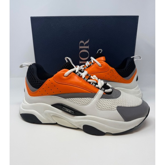 Dior B22 Sneaker White/Orange Size 11 US 44 EU